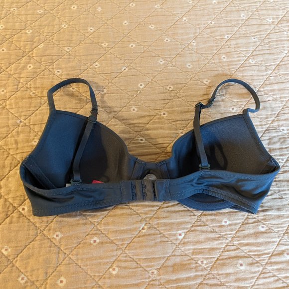 PINK T-Shirt Bra Gray Convertible Lightly Lined 32B - Picture 5 of 9